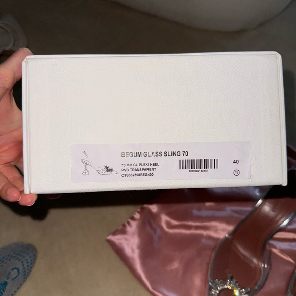 Amina Muaddi Begum crystal-embellished PVC slingback pumps - Picture 2 of 5